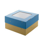 Kartonska darilna škatla z oknom 215 x 120 x 205 mm - S, tisk po meri